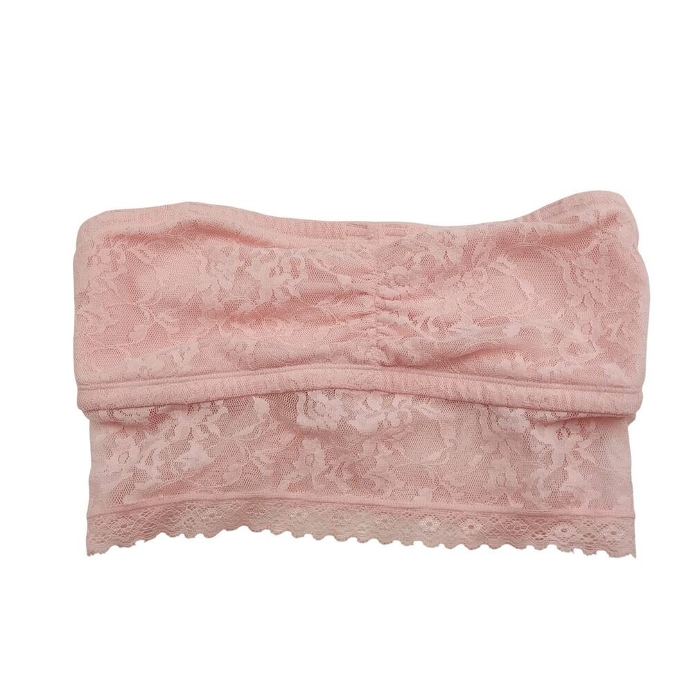 DKNY Strapless Soft Pink Lace Bra